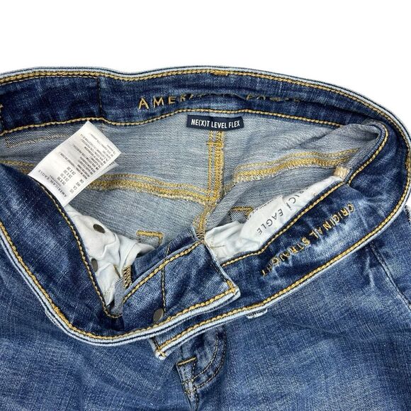 American Eagle Original Straight Next Level Flex Jeans Size 28x30 - Picture 8 of 8